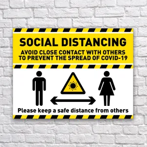 Social Distancing Sign