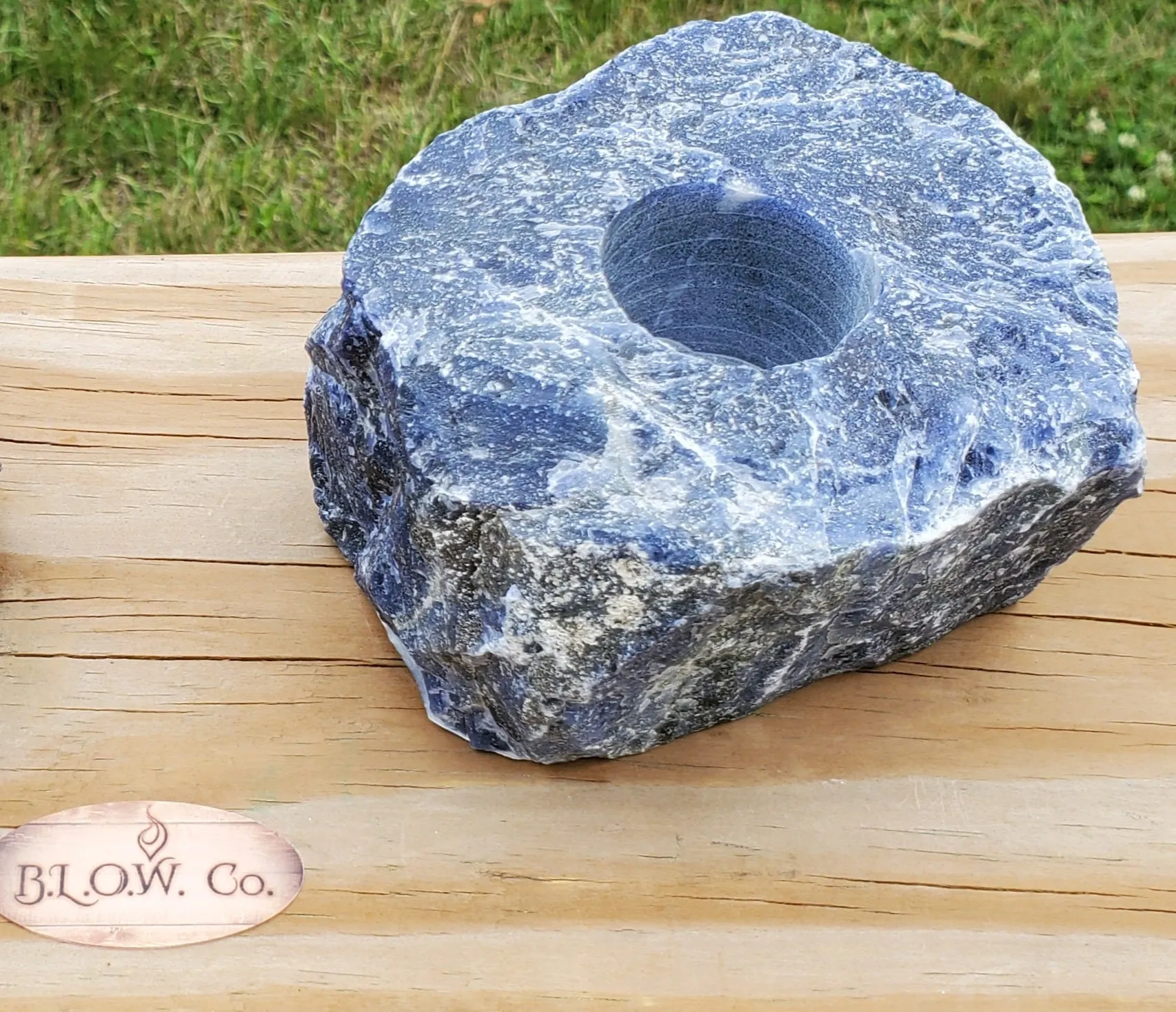 Sodalite Tea Light Holders