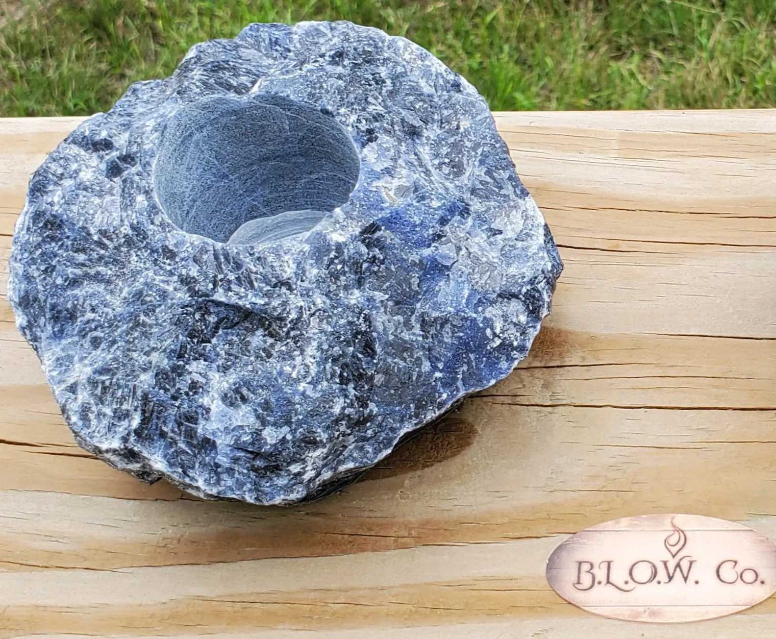 Sodalite Tea Light Holders