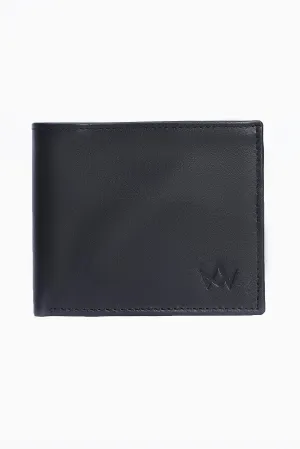 SOLID LEATHER BILLFOLD WALLET