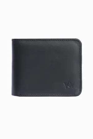 SOLID LEATHER BILLFOLD WALLET
