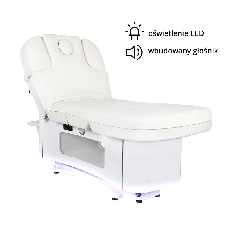 Spa cosmetic bed azzurro 379 exclusive 5 pot. white heated