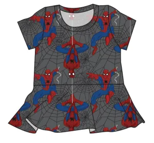 Spectacular Spidey Peplum Top