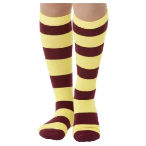 Stripy Socks, Yellow And Purple