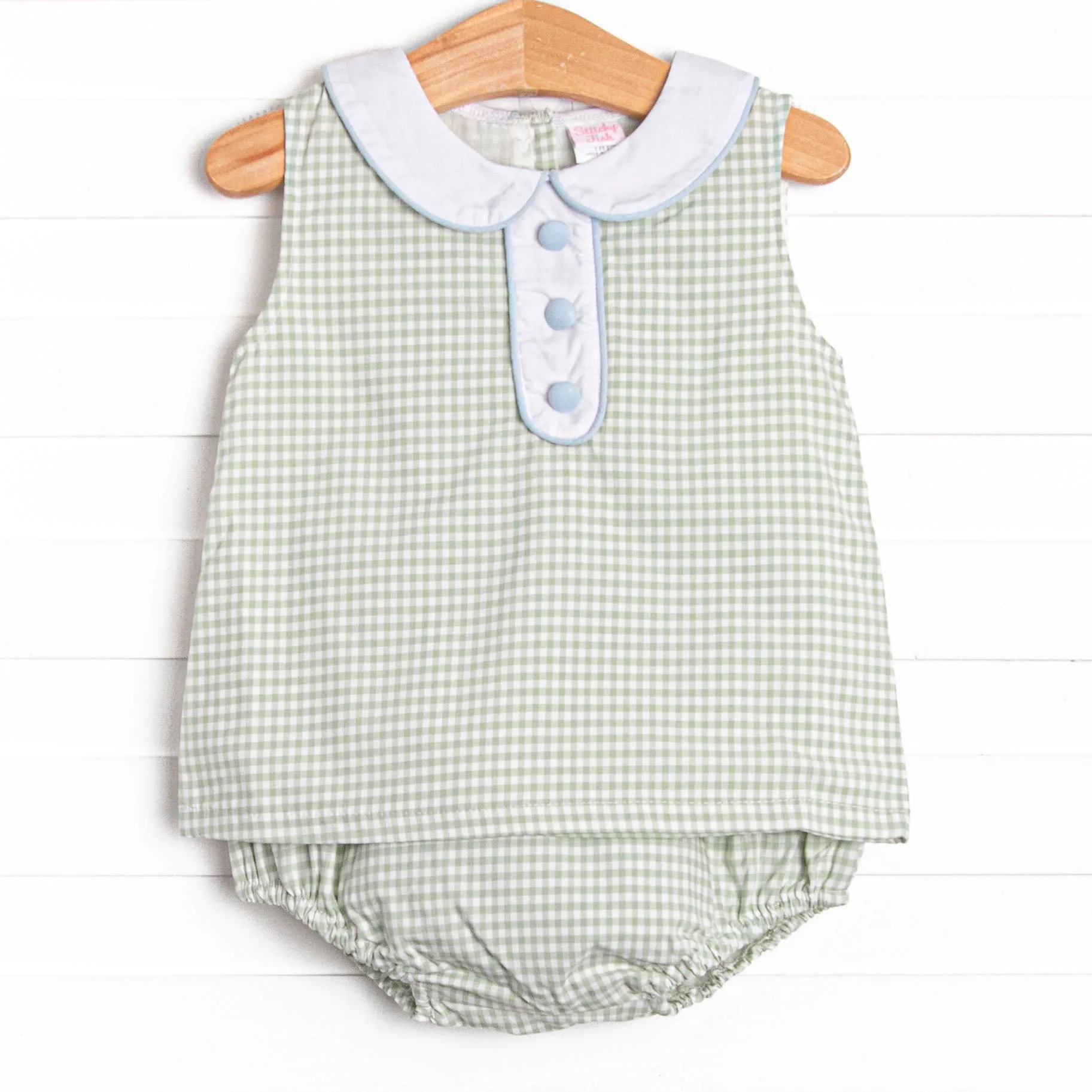 Summer Sage Diaper Set, Green