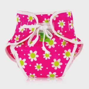 Swim Diaper in Fuchsia Daisy