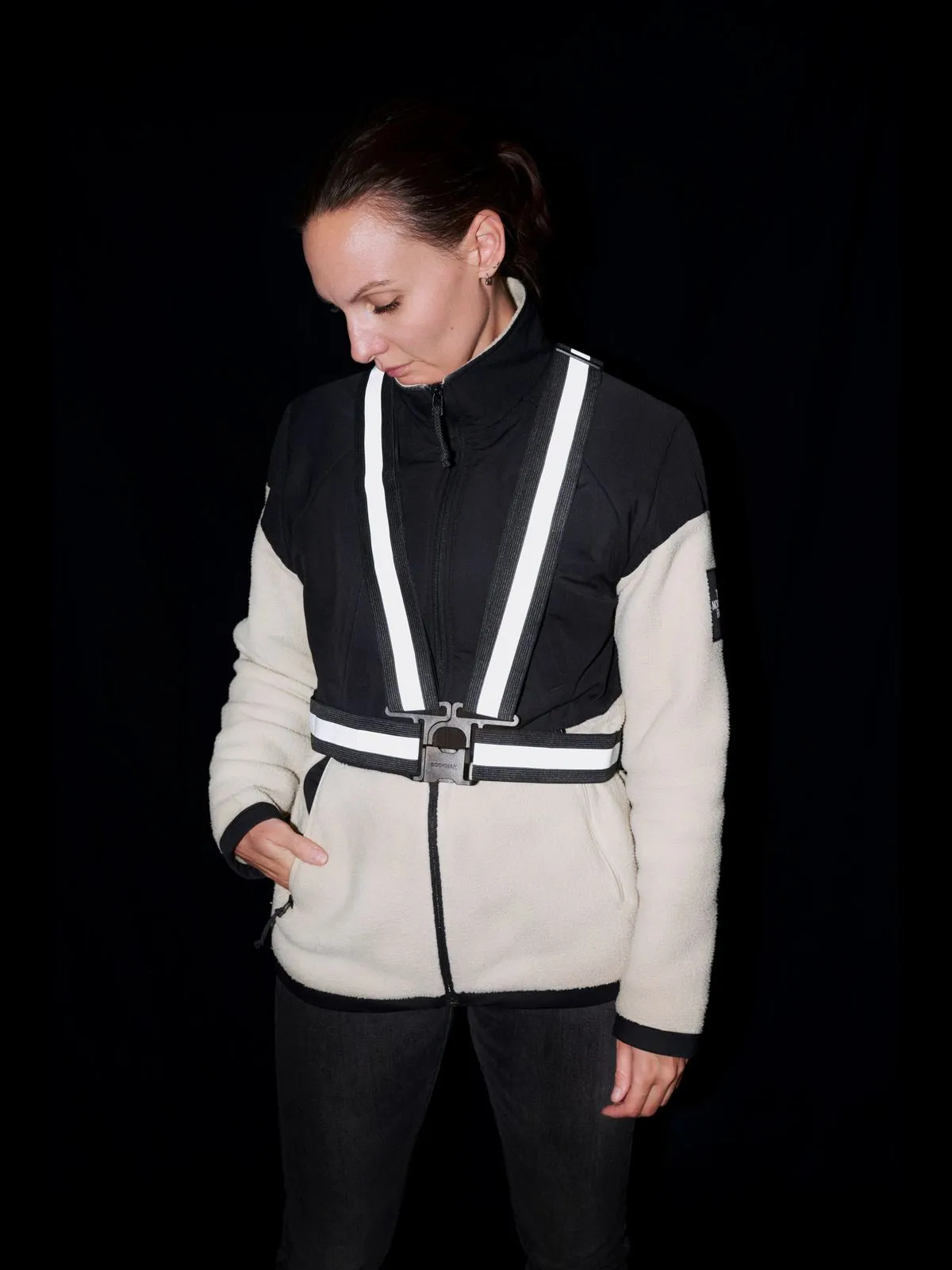 Szelki rowerowe BOOKMAN Reflective Cross Belt żółty