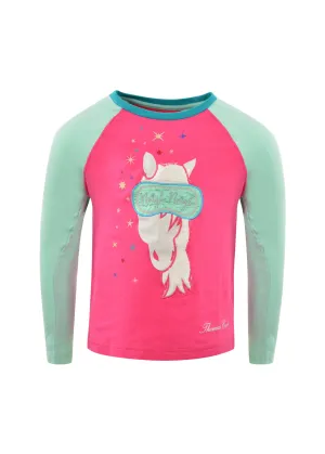 T1W5929PJS Thomas Cook Girls Neigh Neigh Horse PJ's Pink