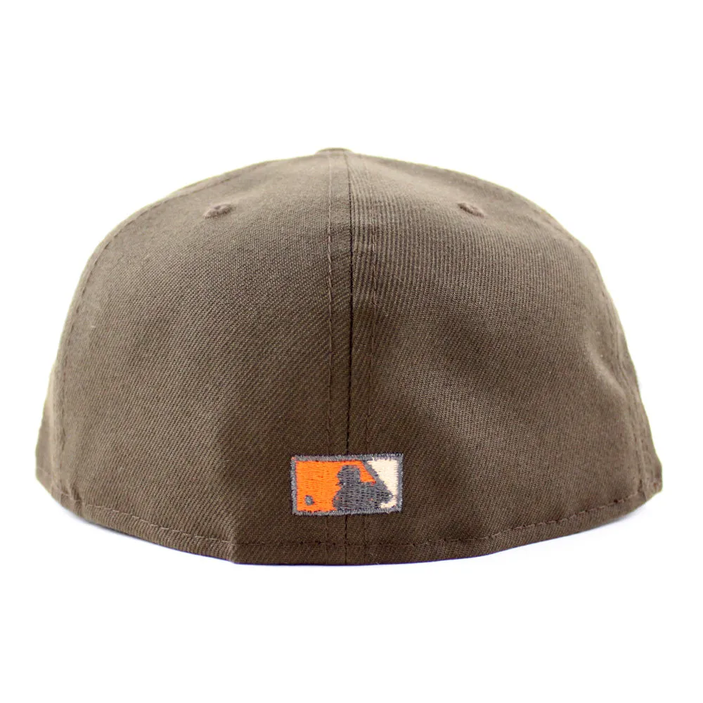 Tampa Bay Devil Rays 10th Season New Era 59Fifty Fitted Hat (GITD Walnut Peach Under Brim)