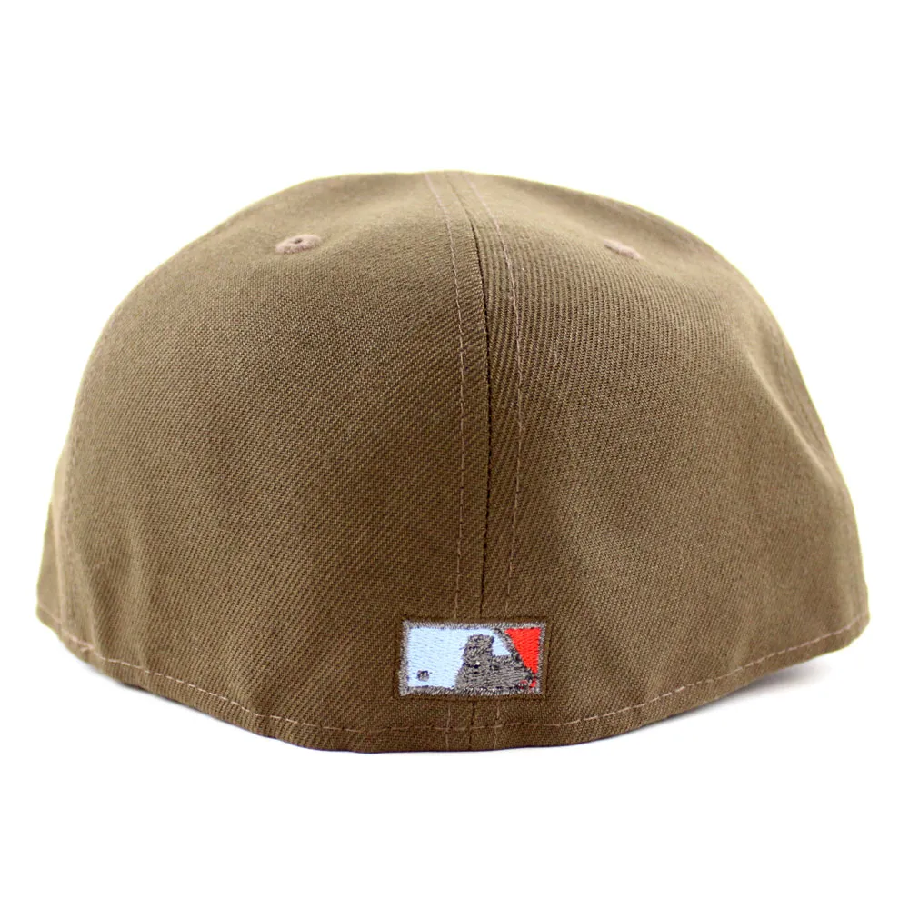 Tampa Bay Devil Rays 1998 Inaugural Season New Era 59Fifty Fitted Hat (GITD Walnut Sky Blue Under Brim)