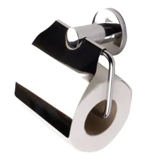Tema Malmo Toilet Roll Holder & Lid Chrome