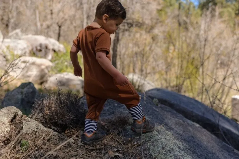 Terracotta Bamboo Short Sleeve Romper