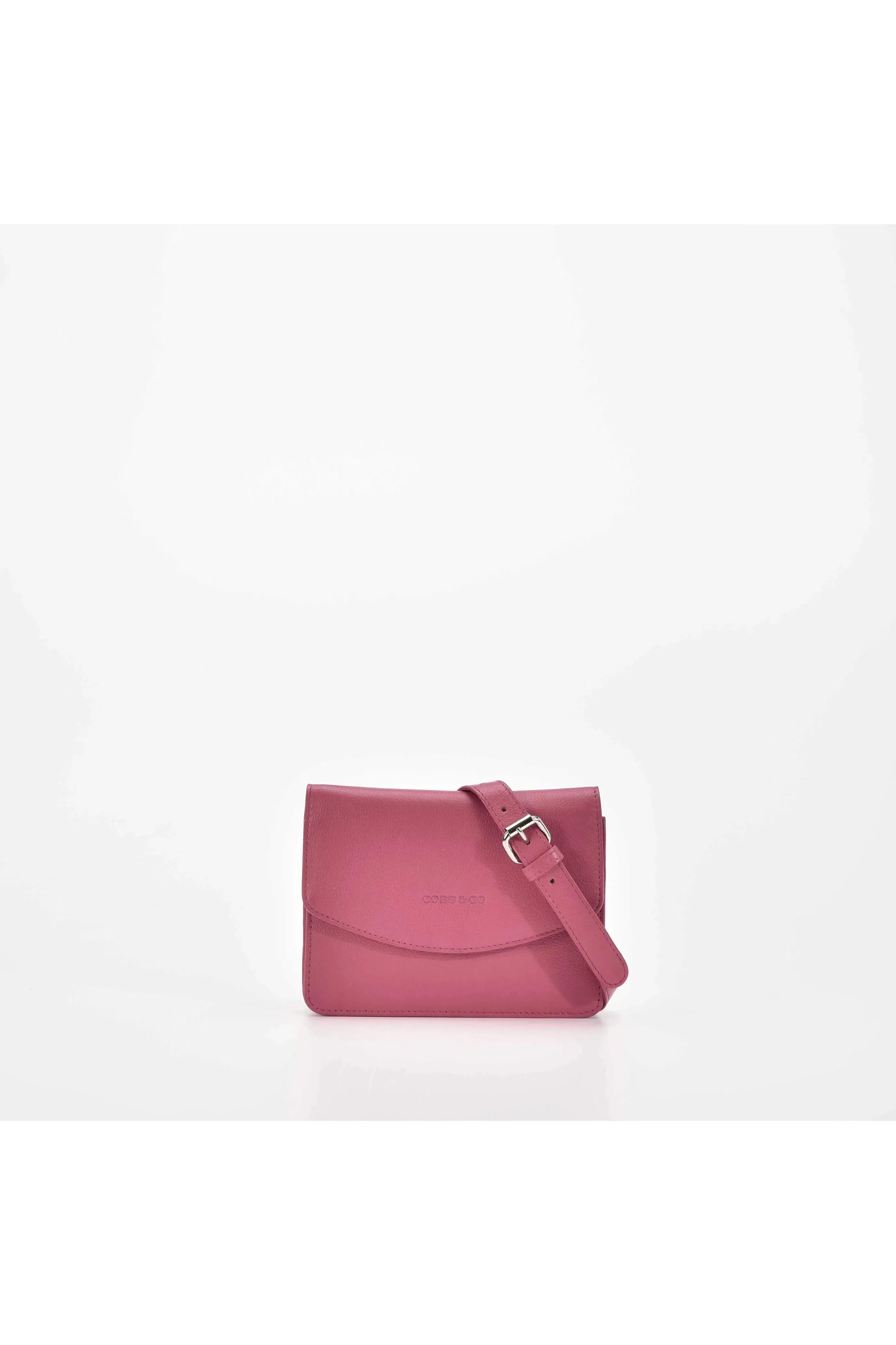 Terrigal Leather Crossbody Bag Fuchsia