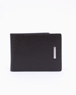 TEXTURED BILLFOLD LEATHER WALLET