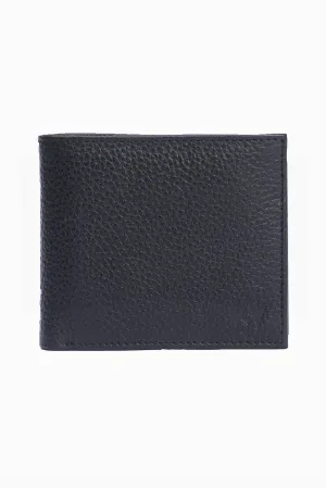 TEXTURED BILLFOLD LEATHER WALLET