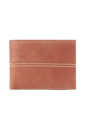 Textured Leather Billfold Wallet