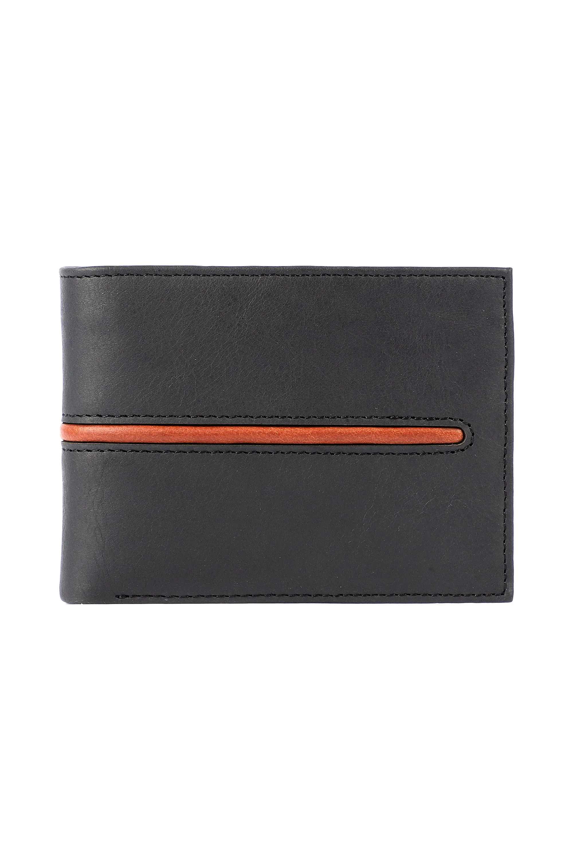 Textured Leather Billfold Wallet