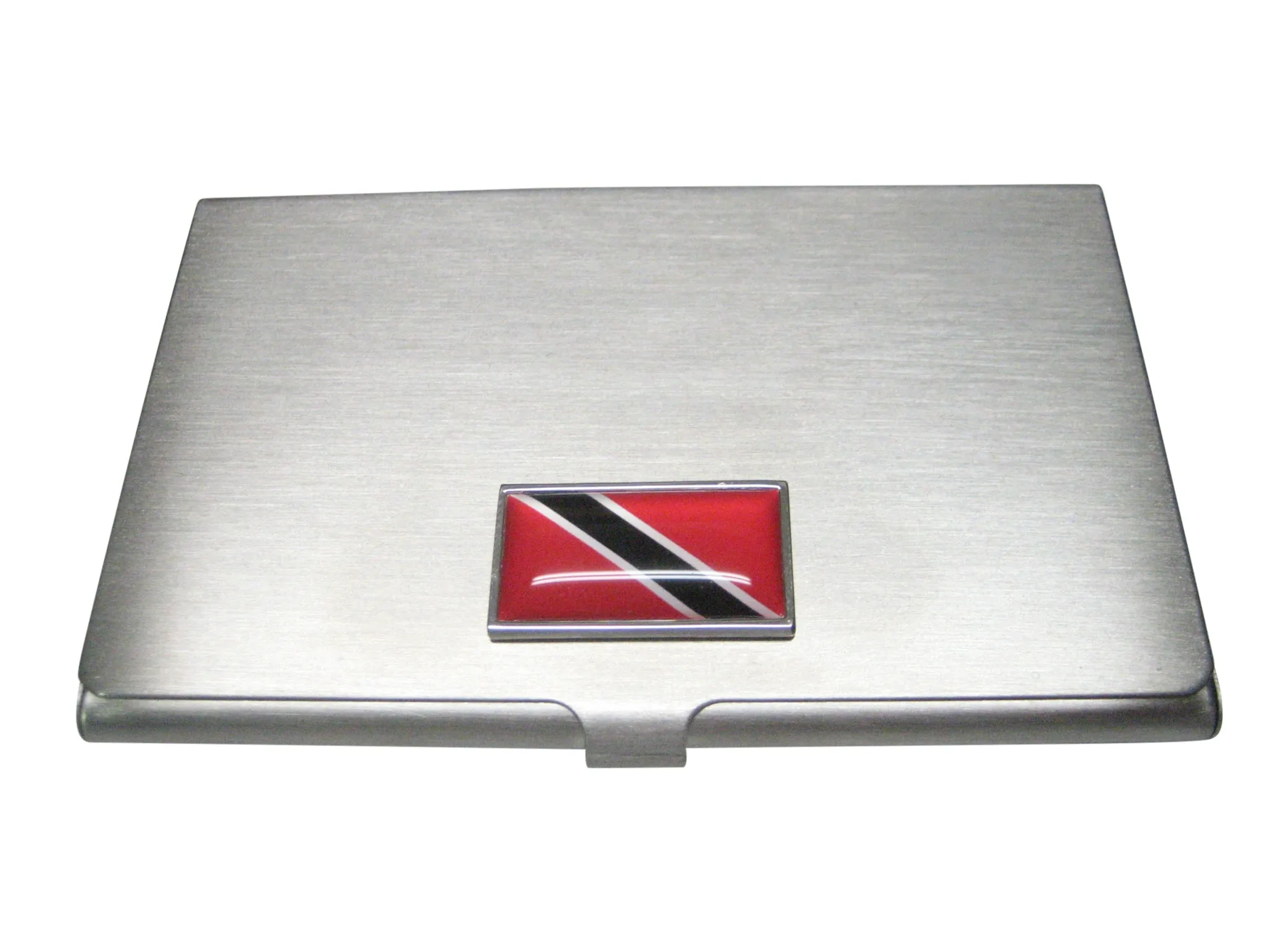 Thin Bordered Republic of Trinidad and Tobago Flag Business Card Holder