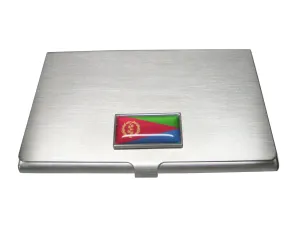 Thin Bordered State of Eritrea Flag Business Card Holder