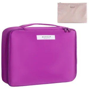 Travel Makeup Bag Cosmetic Bag Makeup Bag Toiletry bag for women and men (Deep purple)