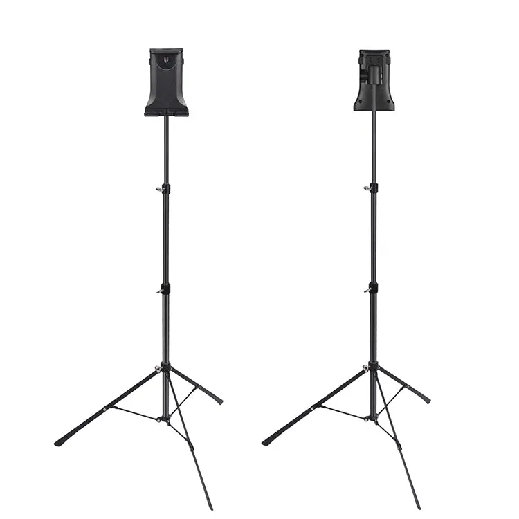 Tripod Floor Stand Support 4-12inch Celephone Ipad Tablet Live Broadcast Stand black