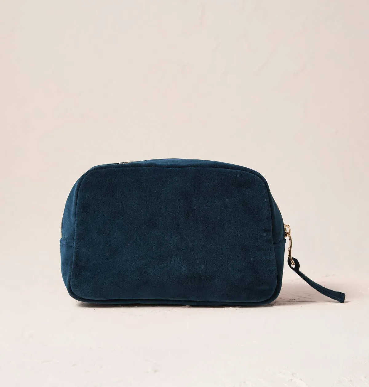 Turtle Conservation Cosmetics Bag - Marine Navy Velvet
