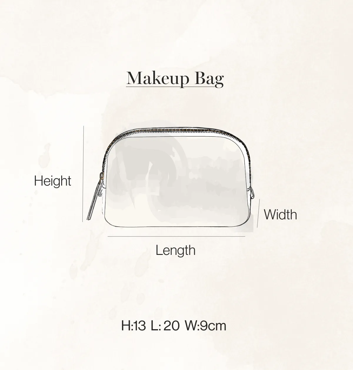 Turtle Conservation Cosmetics Bag - Marine Navy Velvet