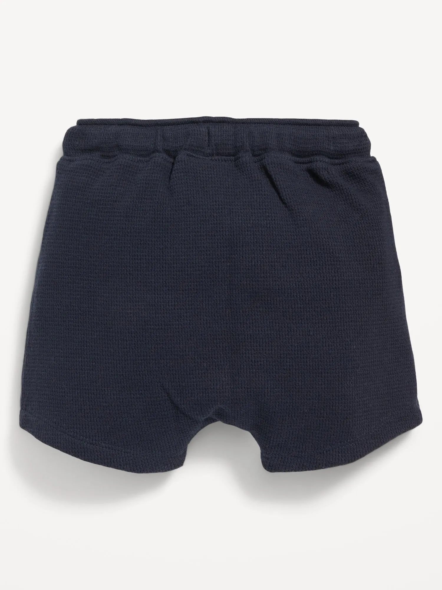 U-Shaped Thermal-Knit Pull-On Shorts for Baby