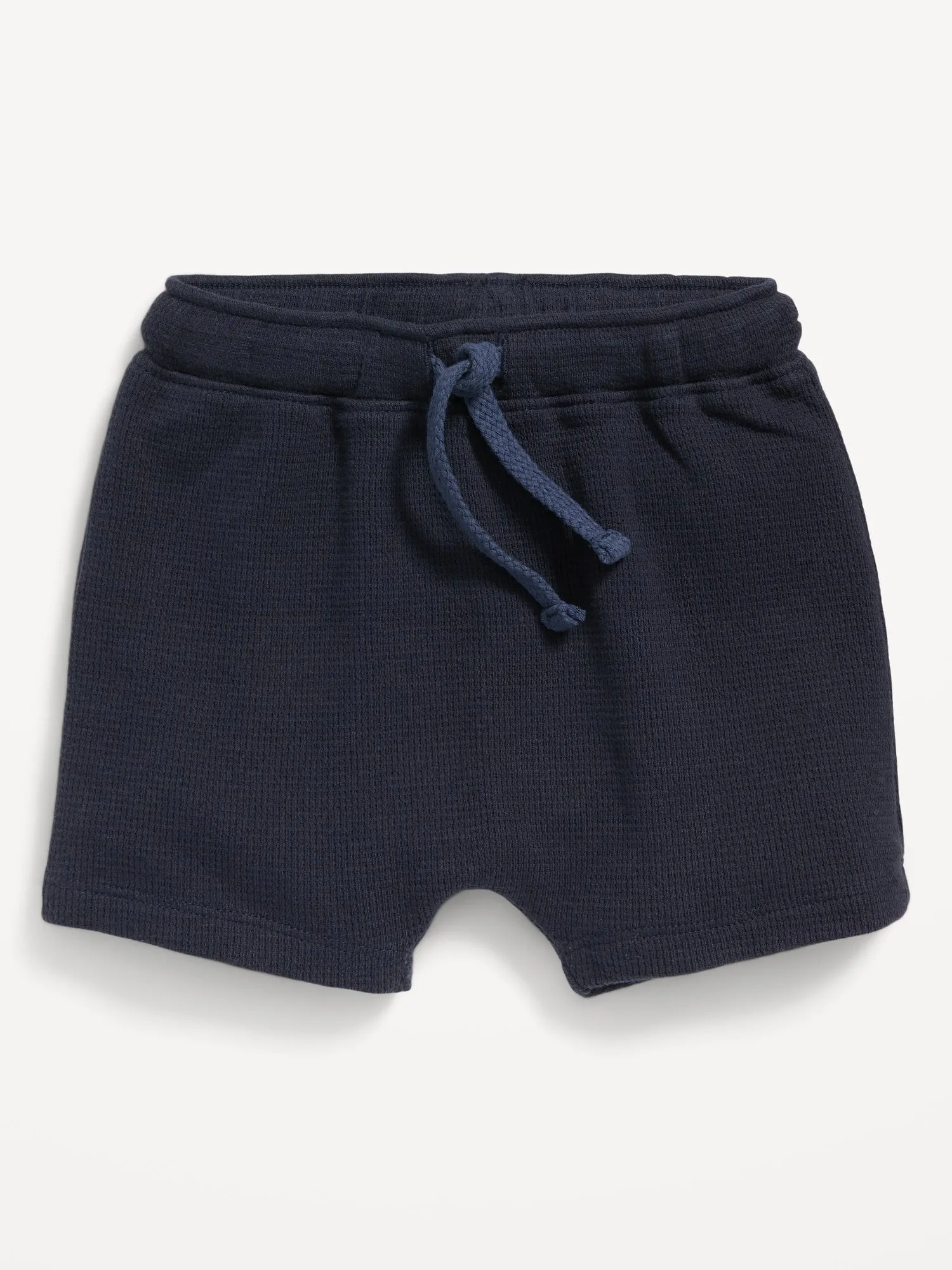 U-Shaped Thermal-Knit Pull-On Shorts for Baby