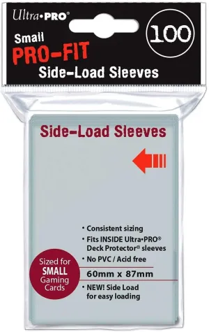 Ultra Pro Pro-Fit Side-load Sleeves - For Small Gaming Cards