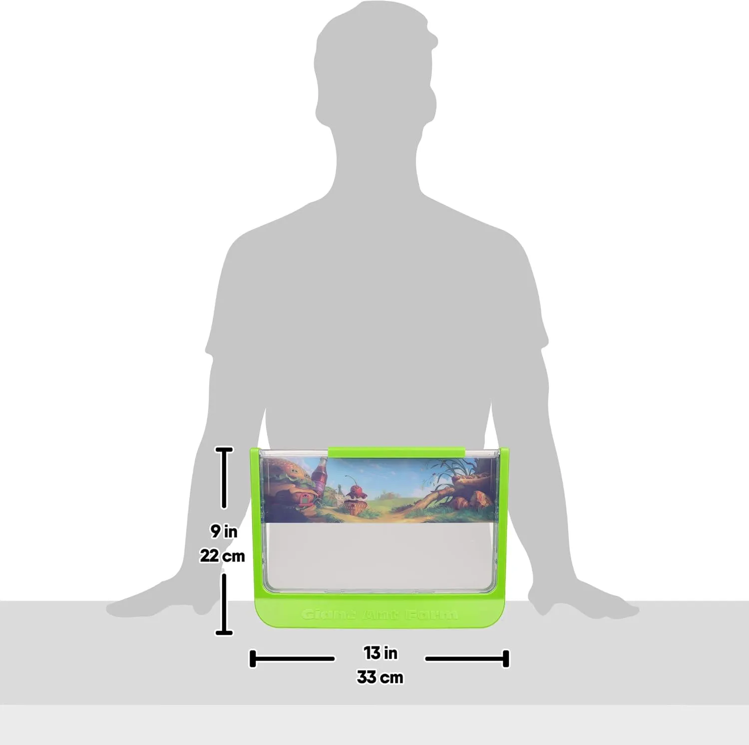 Uncle Milton Giant Ant Farm - Large Viewing Area - Care for Live Ants - Natur...