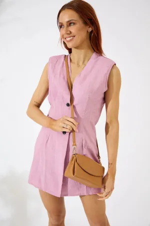 Vegan PU Leather Malibu Crossbody Bag