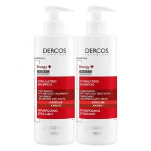 Vichy Dercos Energy  Stimulating Shampoo 2x400ml