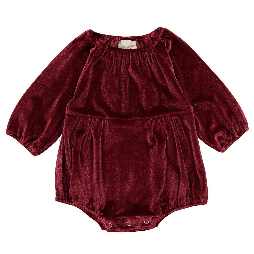 Vignette Daisy Velvet Bubble (Burgundy)