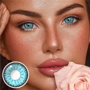 Vika Tricolor Blue Colored Contact Lenses Yearly