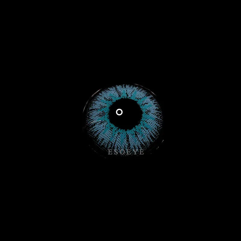 Vika Tricolor Blue Colored Contact Lenses Yearly