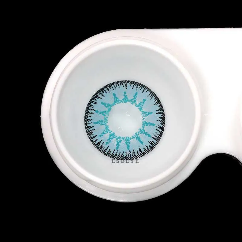 Vika Tricolor Blue Colored Contact Lenses Yearly