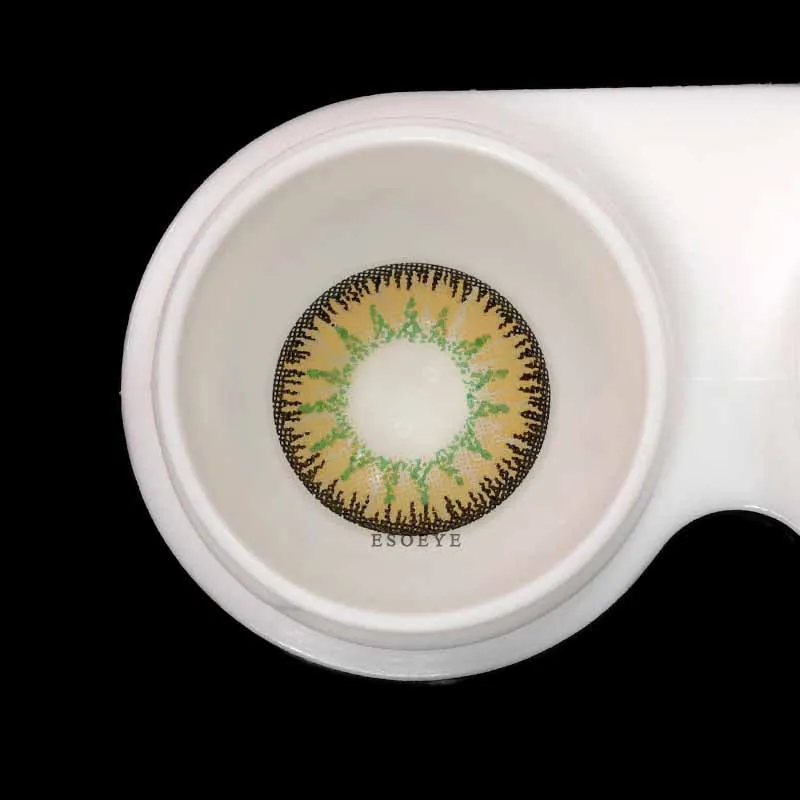 Vika Tricolor Yellow Colored Contact Lenses Yearly