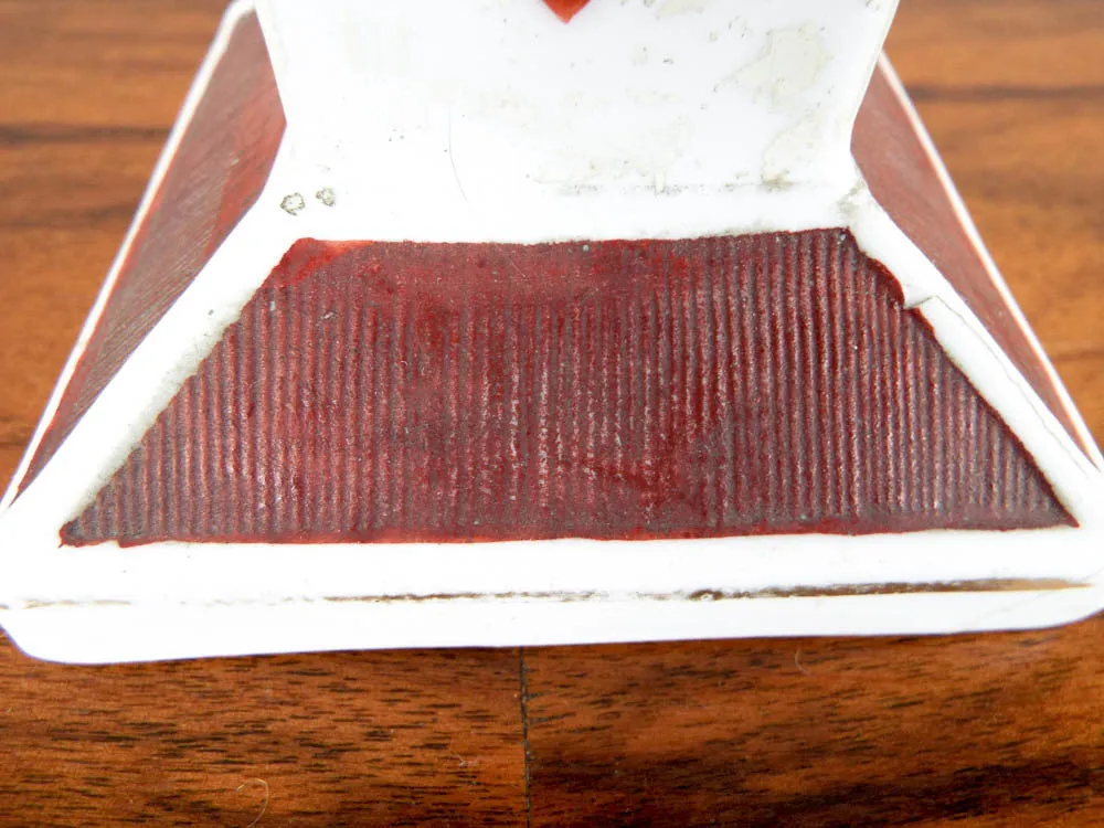 Vintage Playing Card Ceramic Match Holder