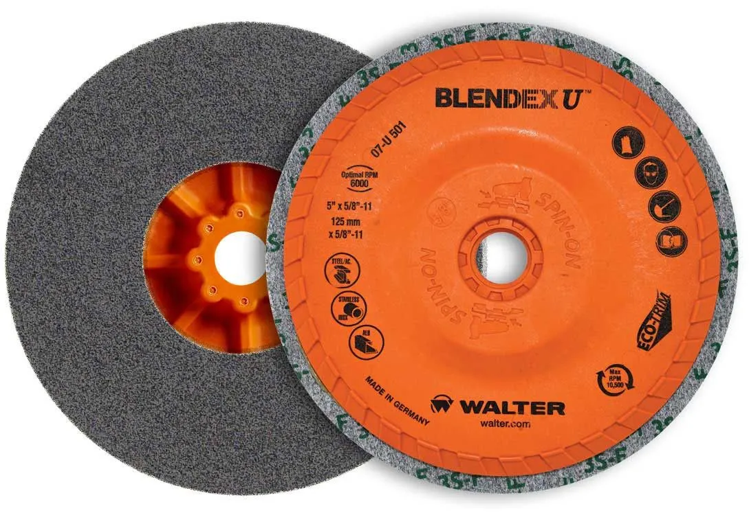 Walter 07U501 5" 5/8-11" Blendex U Cup Disc