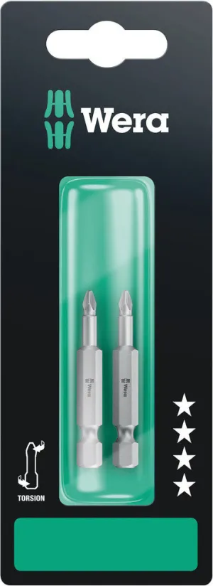 Wera 05134384001 855/4 TZ SB bits, PZ 1 x 50 mm, 2 pieces
