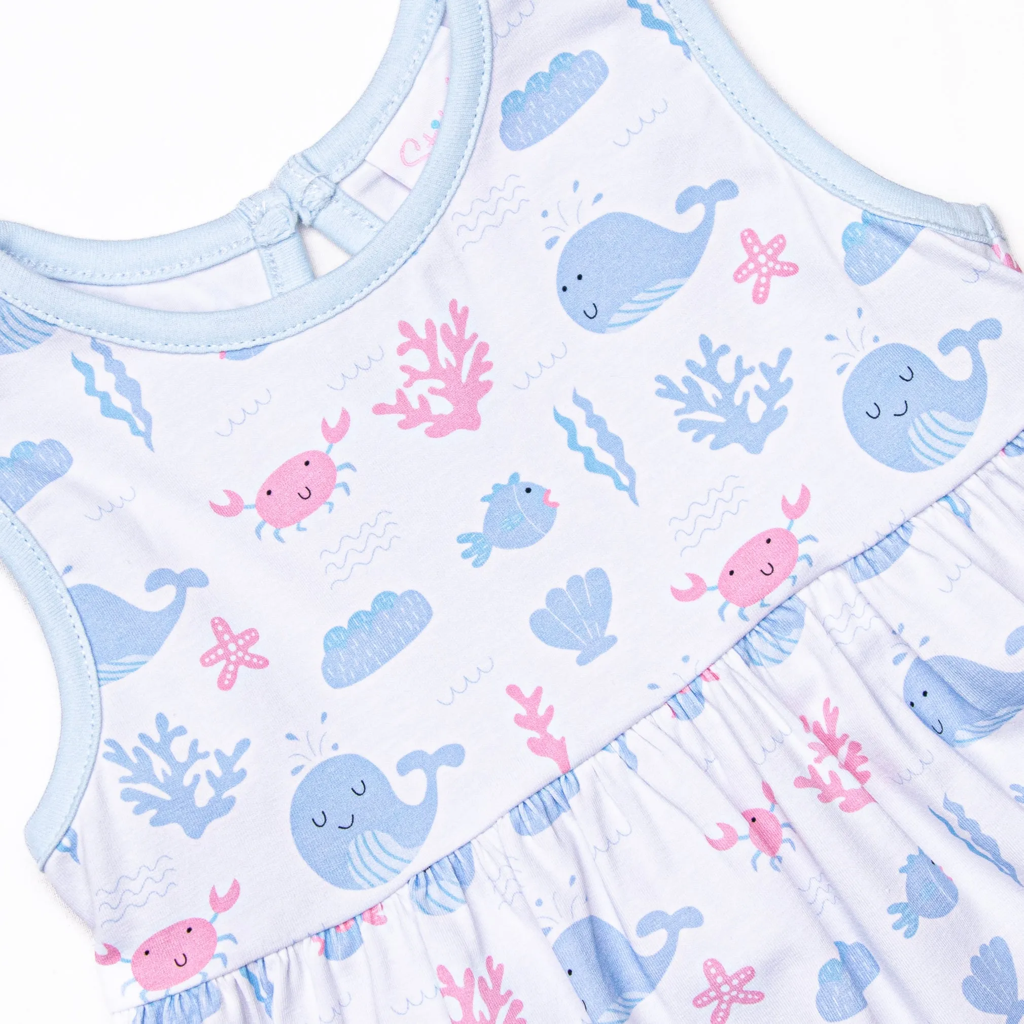 Whale-y Good Friends Diaper Set, Blue