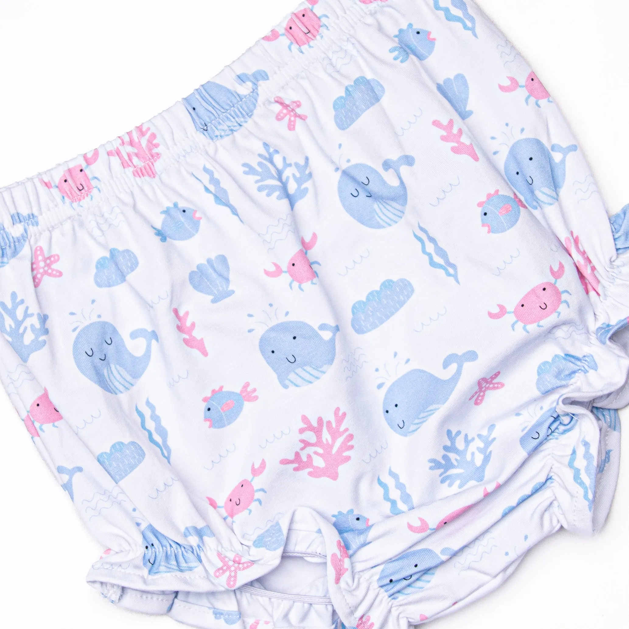 Whale-y Good Friends Diaper Set, Blue