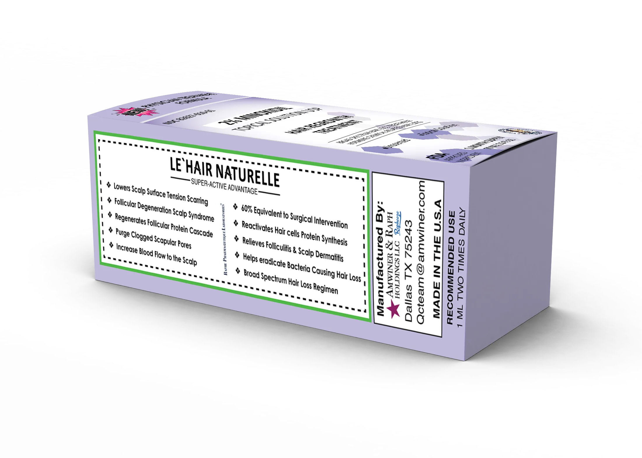 Wholesale 10% BiotiNoxil Suspension for Overnight Hair Loss Treatment and Hair Thinning Treatment 5000 Unlabeled Bottles