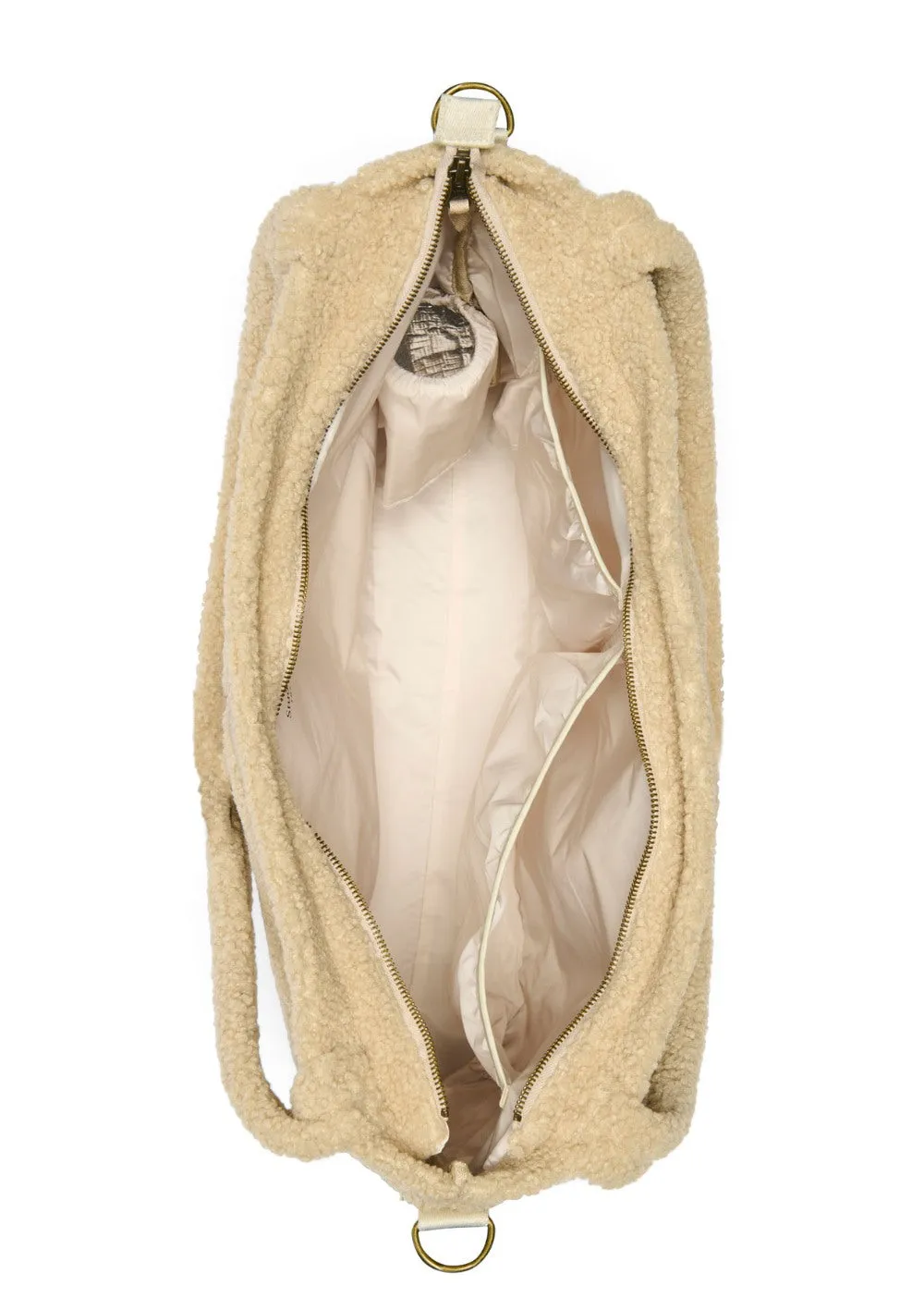 Wickeltasche 'Teddy Diaper Bag' Ecru