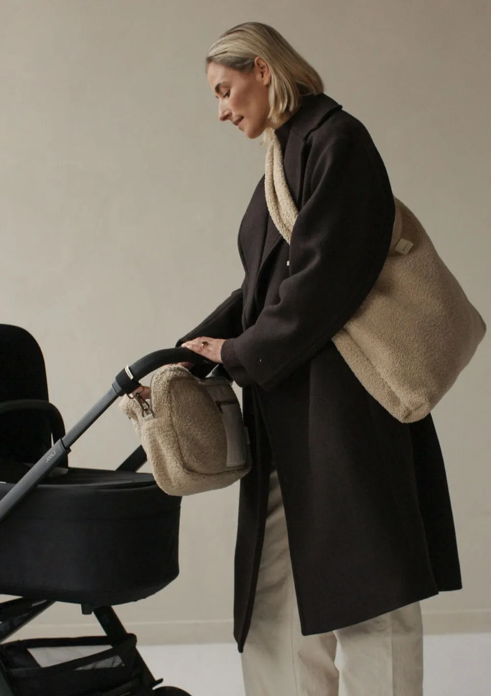 Wickeltasche 'Teddy Diaper Bag' Ecru