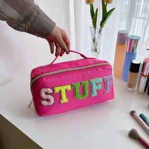 Wind Nylon Portable Flocking Lettered Make-up Large Lock