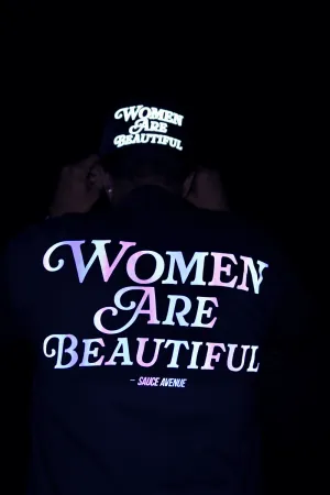 Women Are Beautiful (Holographic) | Black Tee