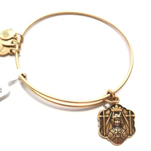 Women's Alex And Ani | Joan of Arc Bangle Bracelet | Rafaelian Gold