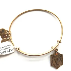 Women's Alex And Ani | Tree of Life IV Bangle Bracelet | Raf Gold